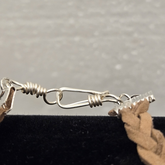 Men's Brown Leather Braided Bracelet with Dragon Charm - Picture 10 of 10